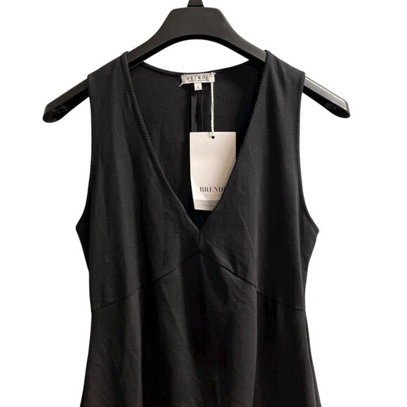 Brende Dress Womens S Black Sleeveless Midi Babydoll Timeless Elegance Classic - Picture 2 of 11